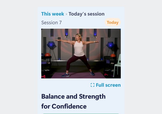 BrainSavers app playing a class video